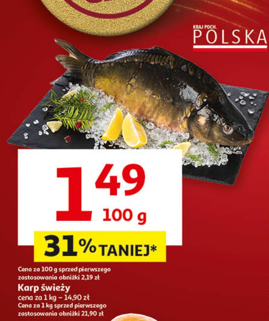 Karp świeży promocja w Auchan