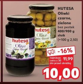 Oliwki zielone bez pestek Hutesa promocja w Kaufland