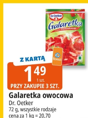 Galaretka owocowa Dr. Oetker promocja w Leclerc