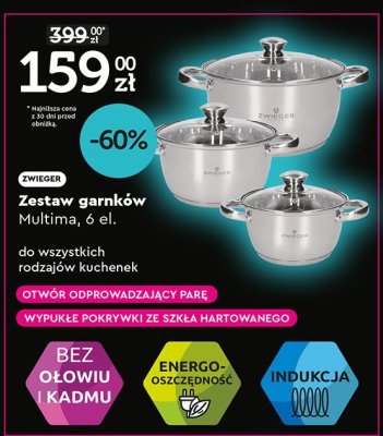Zestaw garnków Multima, 6 el. promocja w Biedronka