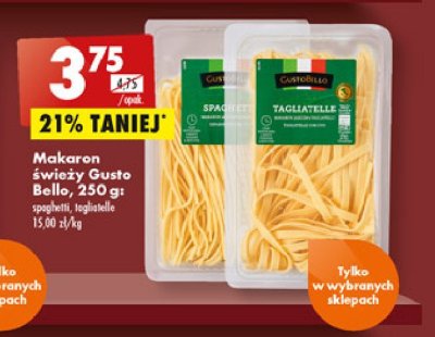 Makaron tagliatelle Gustobello promocja