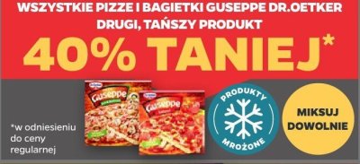 Pizze, bagietki Guseppe wszystkie rodzaje drugi produkt -40% promocja w Netto