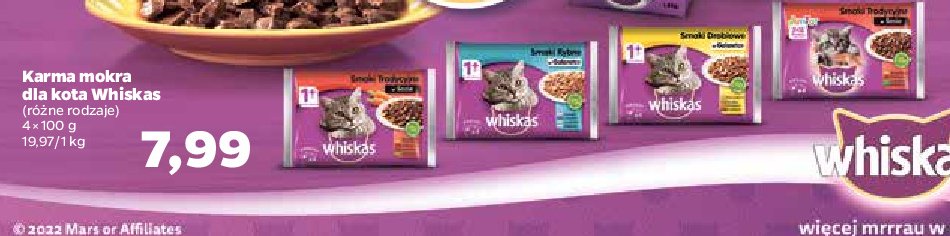 Karma dla kota smaki tradycyjne w sosie Whiskas junior promocja