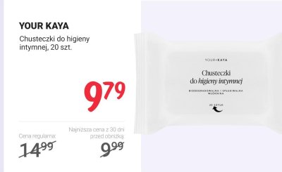 Chusteczki do higieny intymnej promocja w Rossmann