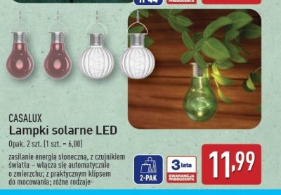 Lampki solarne żarówki Casalux promocja