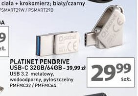 Pendrive usb-c 32 gb Platinet promocja