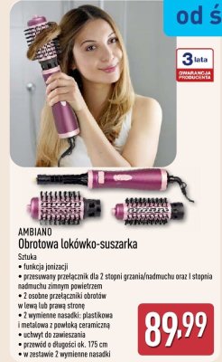 Obrotowa lokówko-suszarka  promocja w Aldi