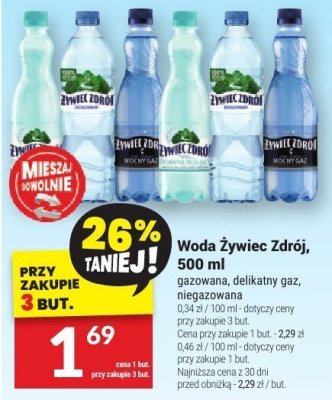 Woda Żywiec Zdrój, 500 ml promocja w Twój Market