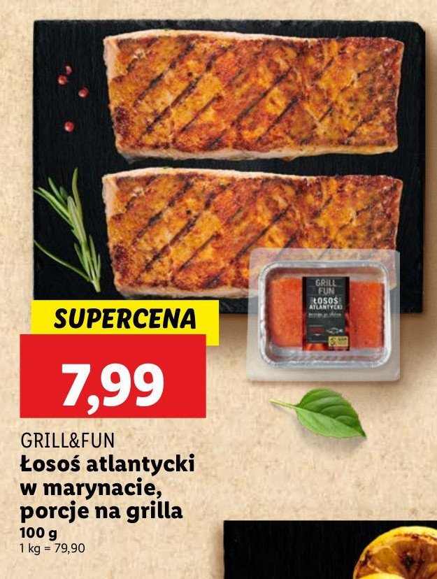 Łosoś atlantycki z pieprzem i czosnkiem Grill and fun promocja w Lidl