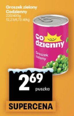 Groszek zielony Codzienny promocja w Delikatesy Centrum