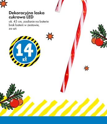 Dekoracja LED Laska cukrowa promocja w Tedi