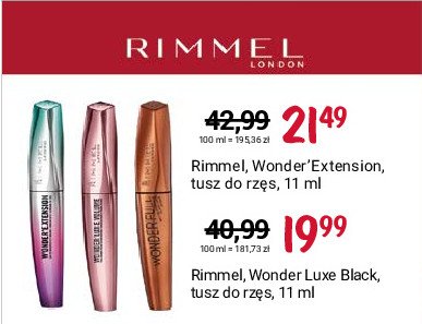 Tusz do rzęs black-brown 002 Rimmel wonder luxe volume promocja