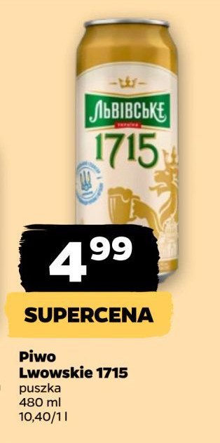 Piwo Lwowskie 1715 promocja w Netto