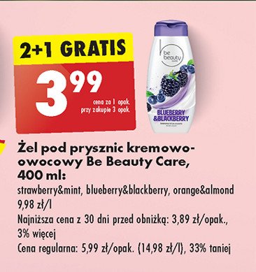Żel pod prysznic strawberry & mint Be beauty care promocja