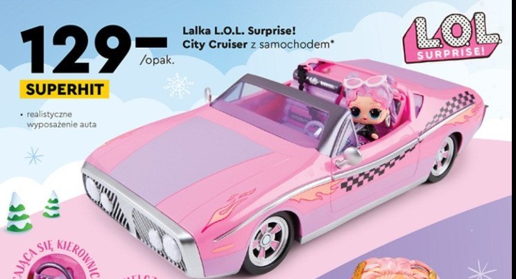 Laleczka + samoch贸d Lol surprises promocja