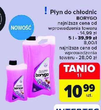 Płyn do chłodnic Borygo nowy promocja