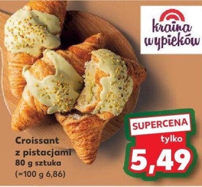 Croissant z pistacjami 80 g promocja w Kaufland