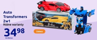 Auto Transformers 2w1 Transforming Car promocja w Action