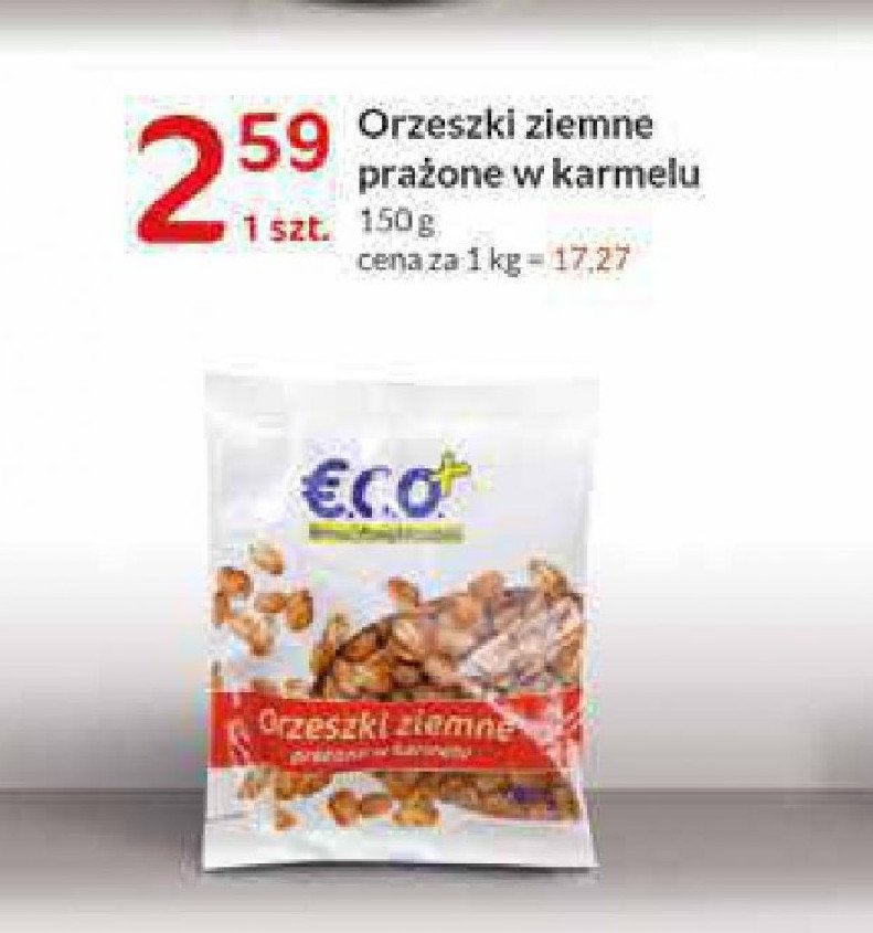 Orzeszki ziemne w karmelu Eco+ promocja