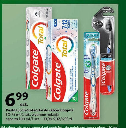 Pasta dla dzieci 7-12 Colgate total promocja