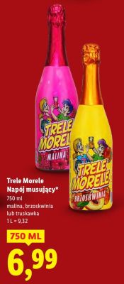 Napój musujący Trele Morele malina promocja w Lidl