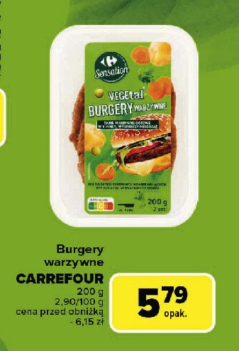 Burgery warzywne Carrefour sensation promocja w Carrefour