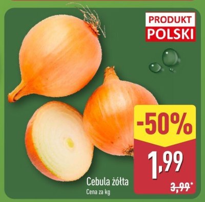 Cebula żółta promocja w Aldi