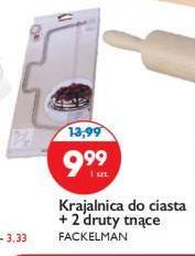 Krajalnica do ciasta + 2 druty tnące promocja