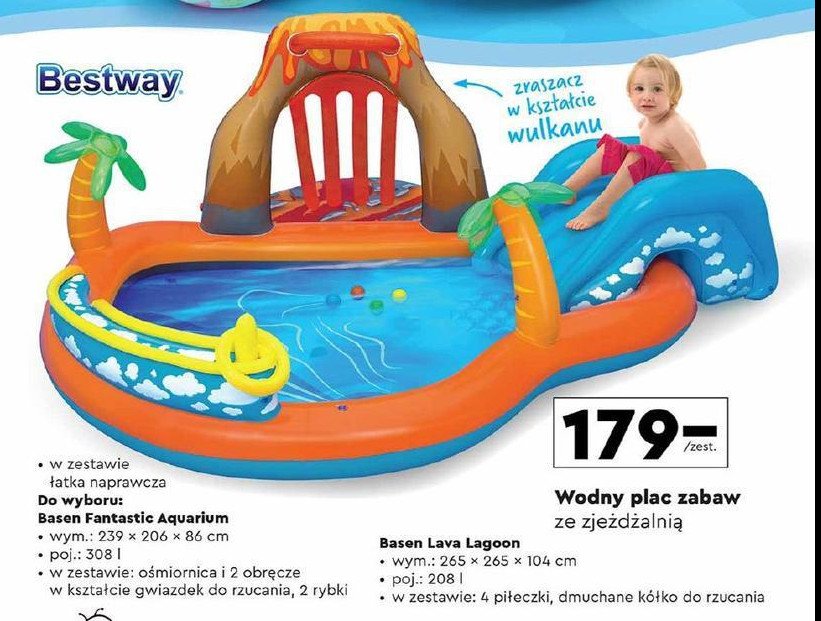 Basen dmuchany fantastic aquarium 239x206x86cm 53052 Bestway promocja