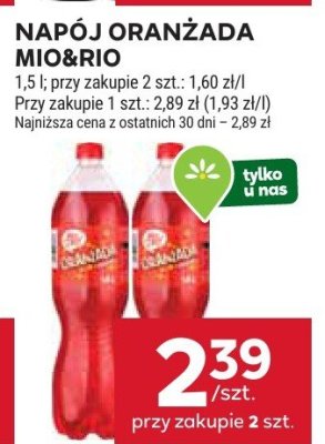 Napój Oranżada Mio&Rio promocja w Stokrotka
