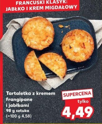 Tartaletka z kremem frangipane i jabłkami promocja w Kaufland