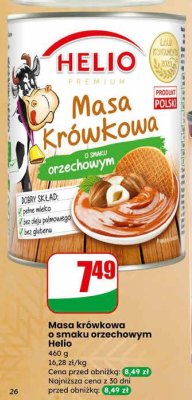 Masa krówkowa o smaku orzechowym 460 g promocja w Dino