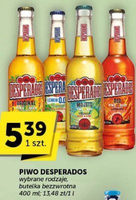 Piwo Desperados wybrane rodzaje 400 ml promocja w Groszek