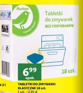 Tabletki do zmywarek bez fosforanów Auchan promocja