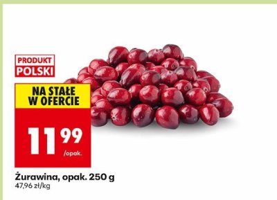 Żurawina, opak. 250 g promocja w Biedronka