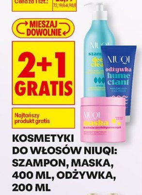 Szampon do włosów 2+1 GRATIS promocja w Biedronka