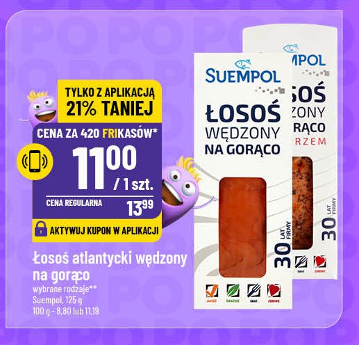 Łosoś wędzony na gorąco Suempol promocja