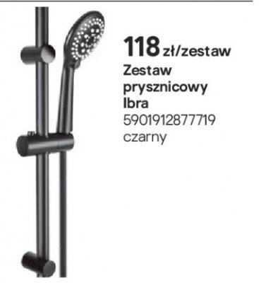 Zestaw prysznicowy Ibra promocja w Castorama