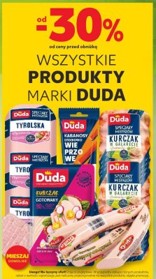 Produkty DUDA różne rodzaje promocja w Kaufland