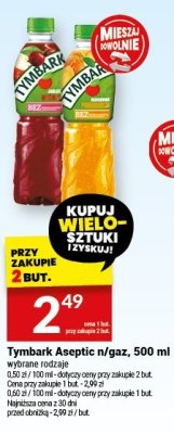 Tymbark Aseptic n/gaz, 500 ml promocja w Twój Market