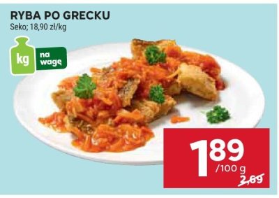 Ryba po grecku promocja w Stokrotka