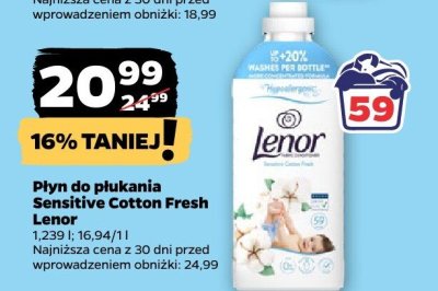 Płyn do płukania Sensitive Cotton Fresh  promocja w Netto