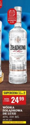 Wódka Żołądkowa de Luxe 40%, 500 ml promocja w Biedronka