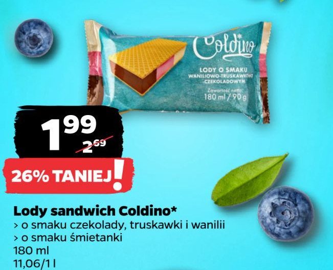 Kanapka lodowa trio Coldino promocja