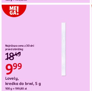 Kredka do oczu wodoodporna czarna Lovely promocja w Rossmann