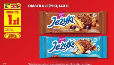 Ciastka Jeżyki DRUGIE ZA 1 ZŁ promocja w Biedronka
