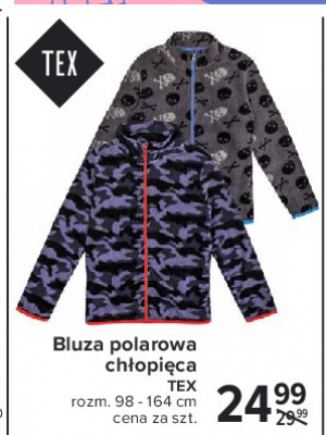 Bluza chłopięca polarowa 98-164 cm Tex promocja