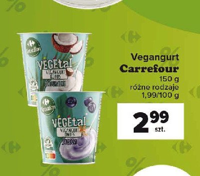 Jogurt kokosowy naturalny Carrefour sensation promocja