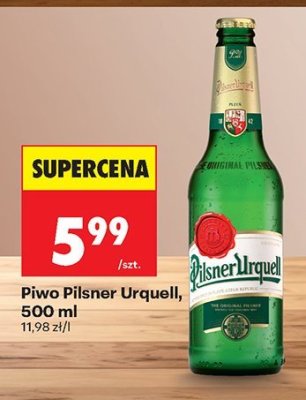 Piwo Pilsner Urquell, 500 ml promocja w Biedronka