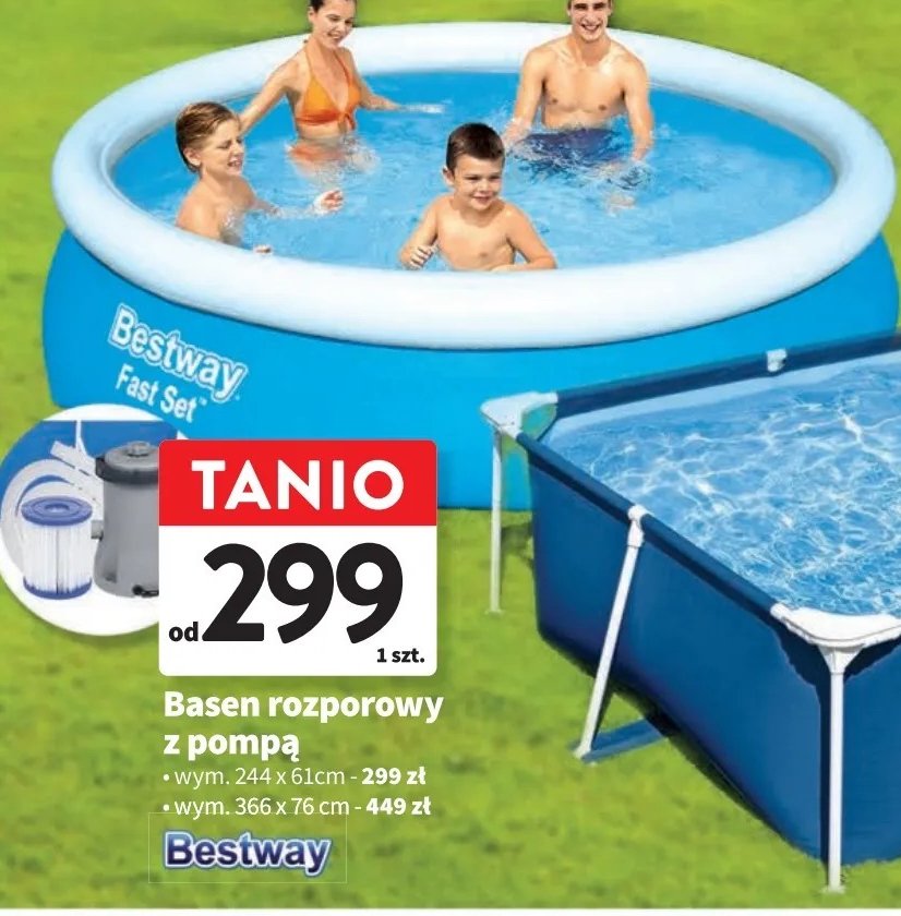 Basen dmuchany 366 x 76 cm Bestway promocja